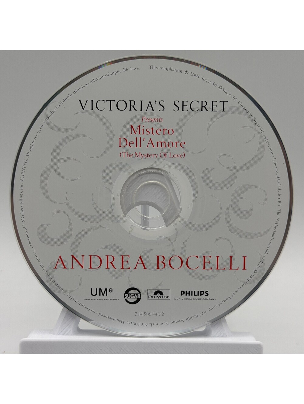 Andrea Bocelli - Mistero Dell' Amore (2001) - Audio CD - Pop * Disc Only *